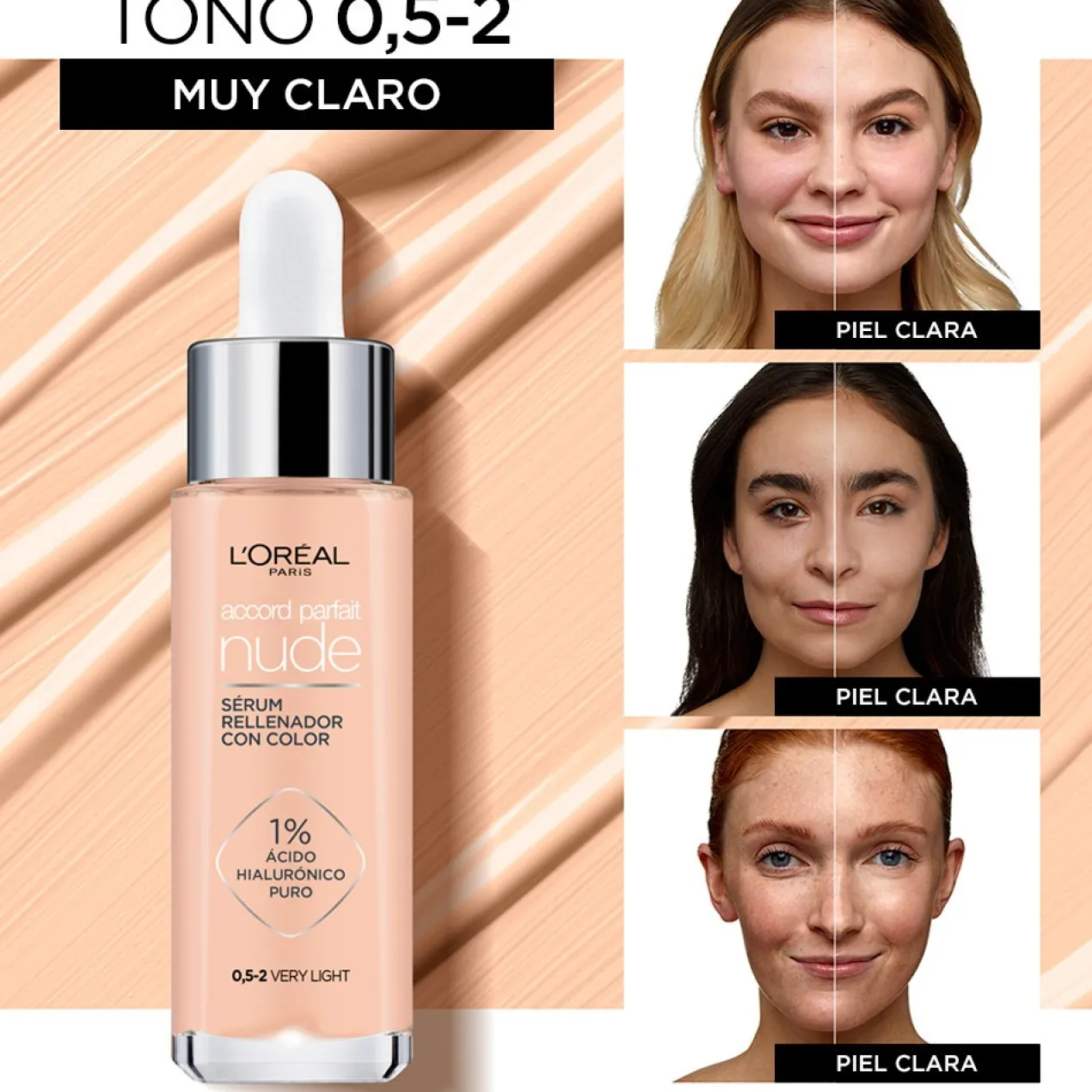 Accord Parfait True Match Nude - Serum con Color