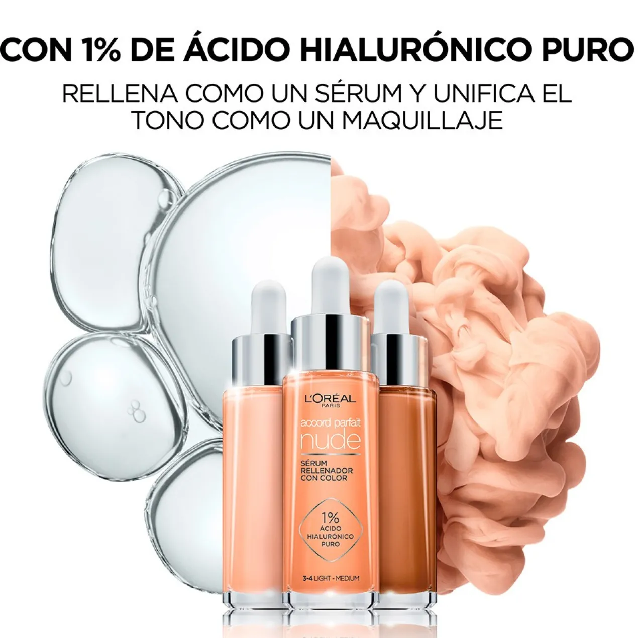 Accord Parfait True Match Nude - Serum con Color