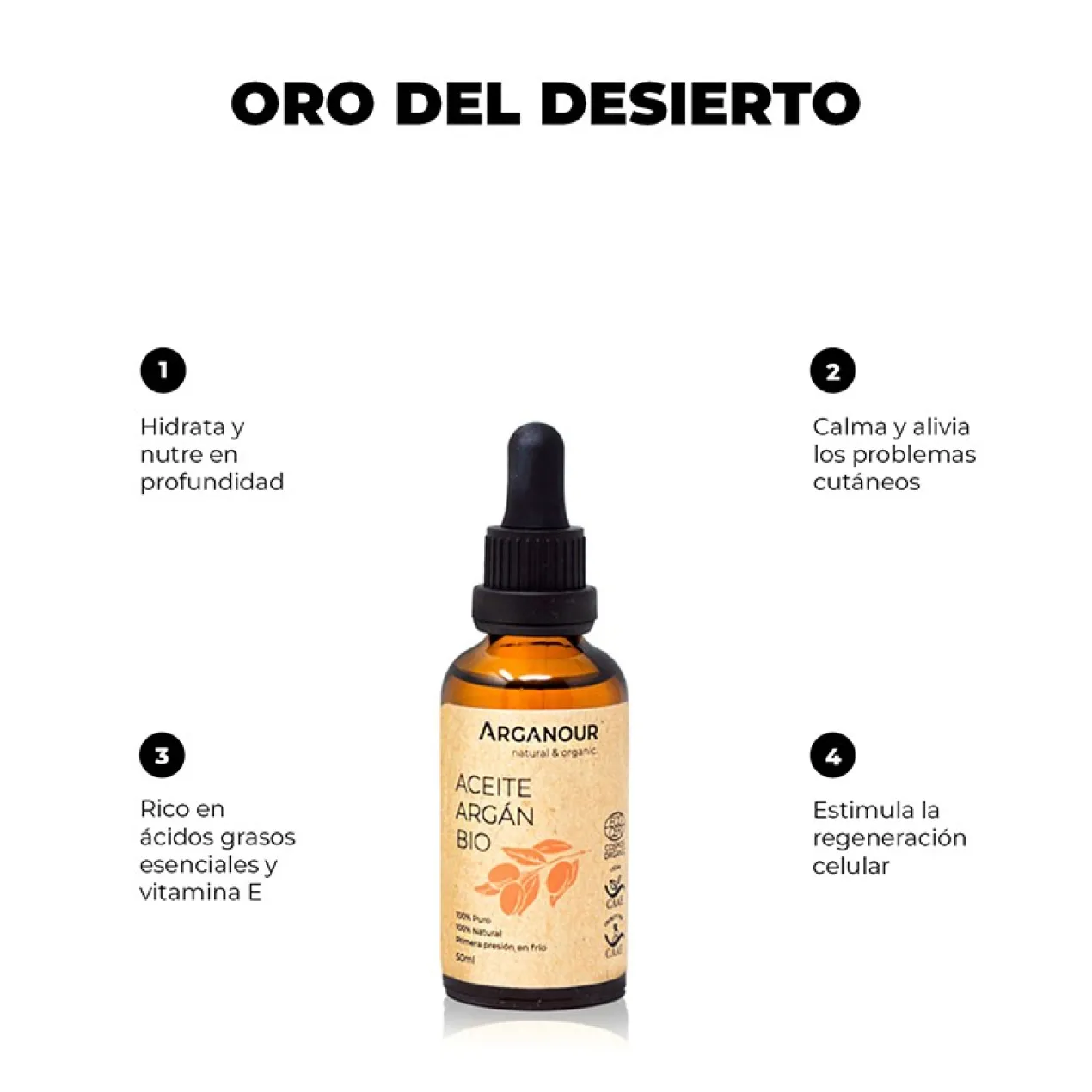 Aceite de Argan Puro 100% Bio