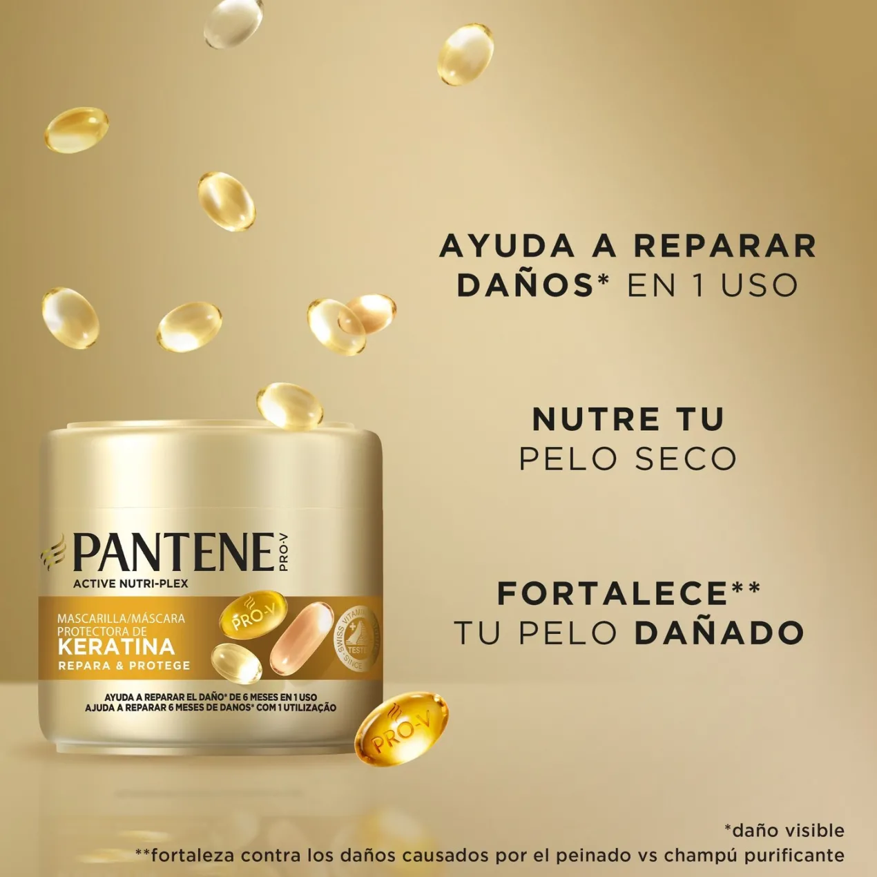 Active Nutri-Plex Pro-V Repara & Protege Champú + Mascarilla Protectora de Keratina