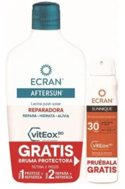 Aftersun Pack Leche Post-Solar Reparadora + Bruma Spray Sunnique SPF 30