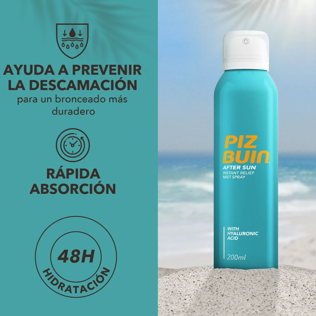 After Sun Spray Corporal con Ácido Hialurónico