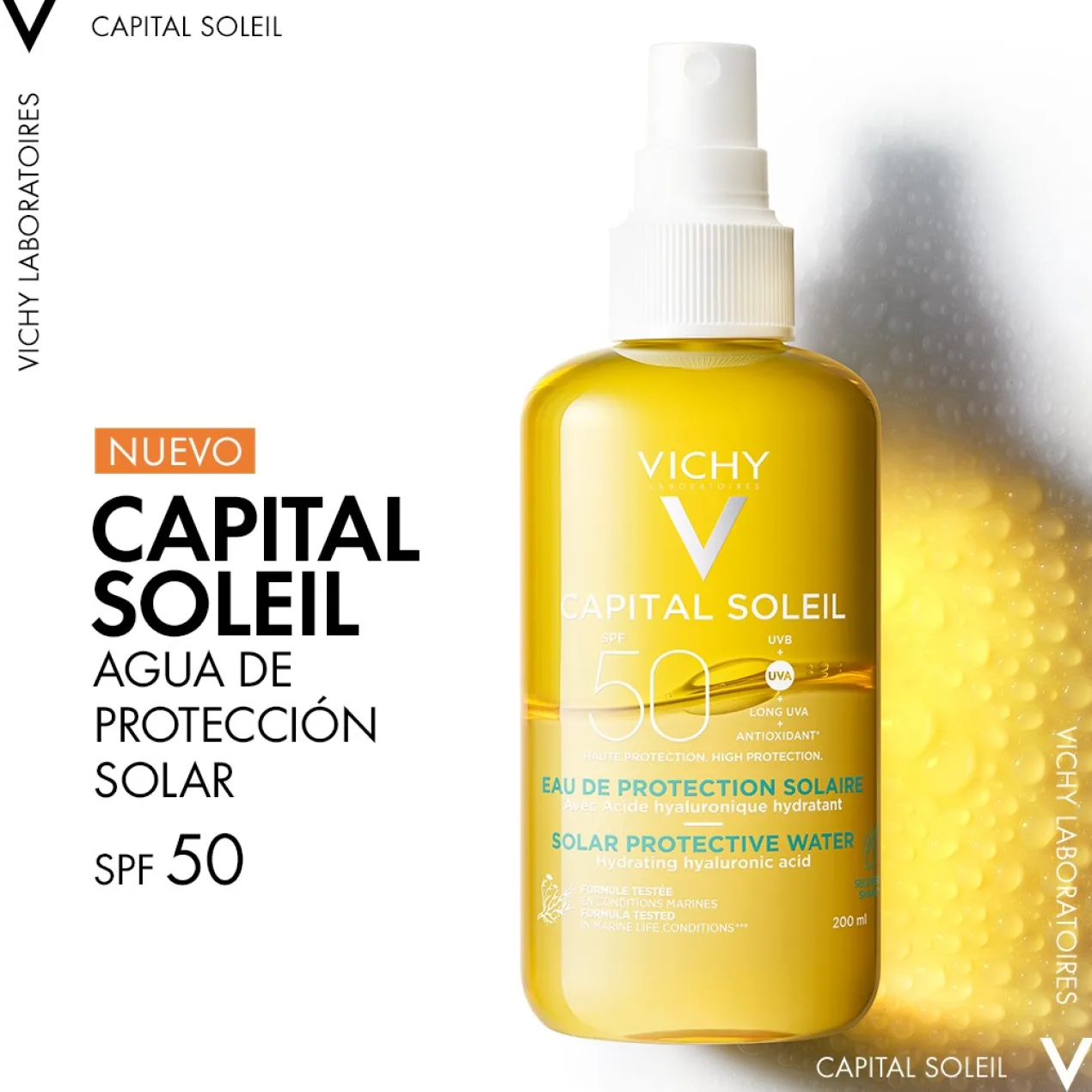 Agua de Protección Solar SPF50
