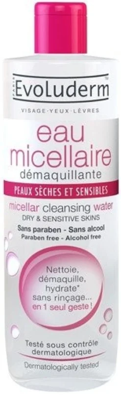 Agua Micelar Desmaquillante Piel Seca