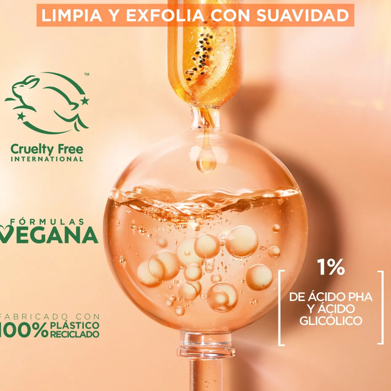 Agua Micelar Efecto Peeling Suave Todo en 1