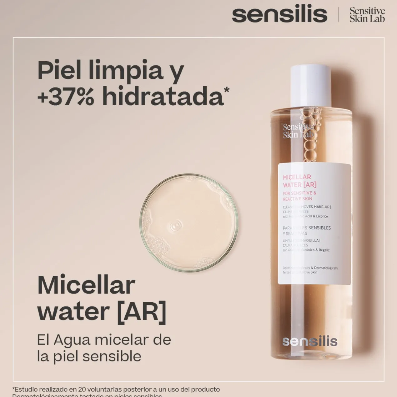 Agua Micelar Piel Sensible