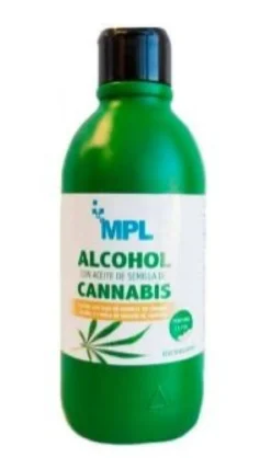 Alcohol con Aceite de Cannabis
