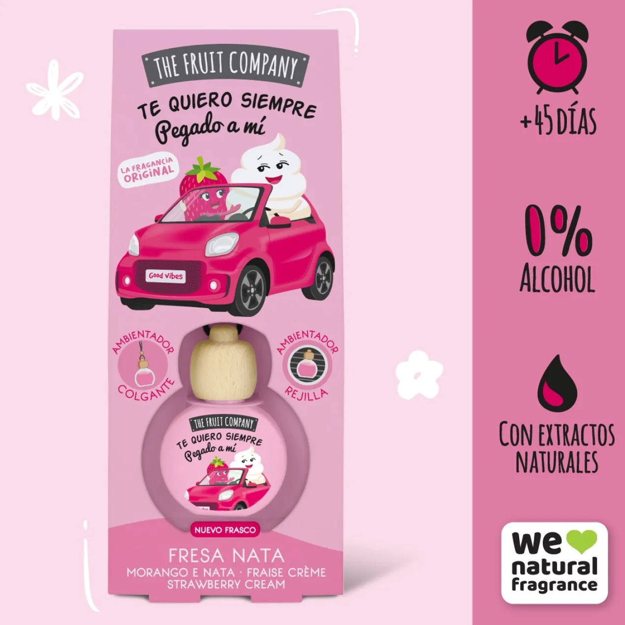 Ambientador de Coche Fresa Nata