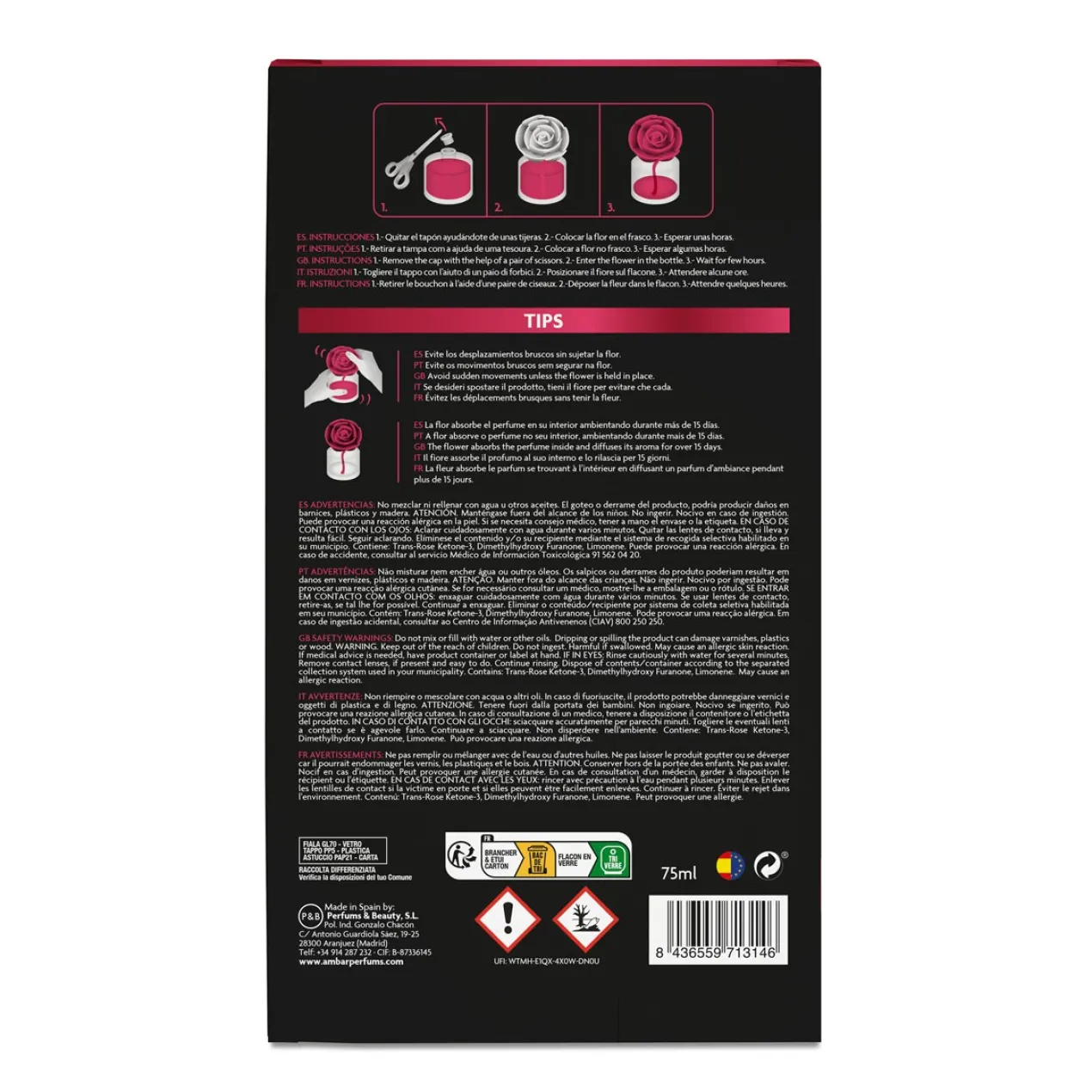 Ambientador Flor Perfumada Frutos Rojos