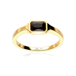 Anillo Aker Plata de Ley / Recubrimiento oro 18K