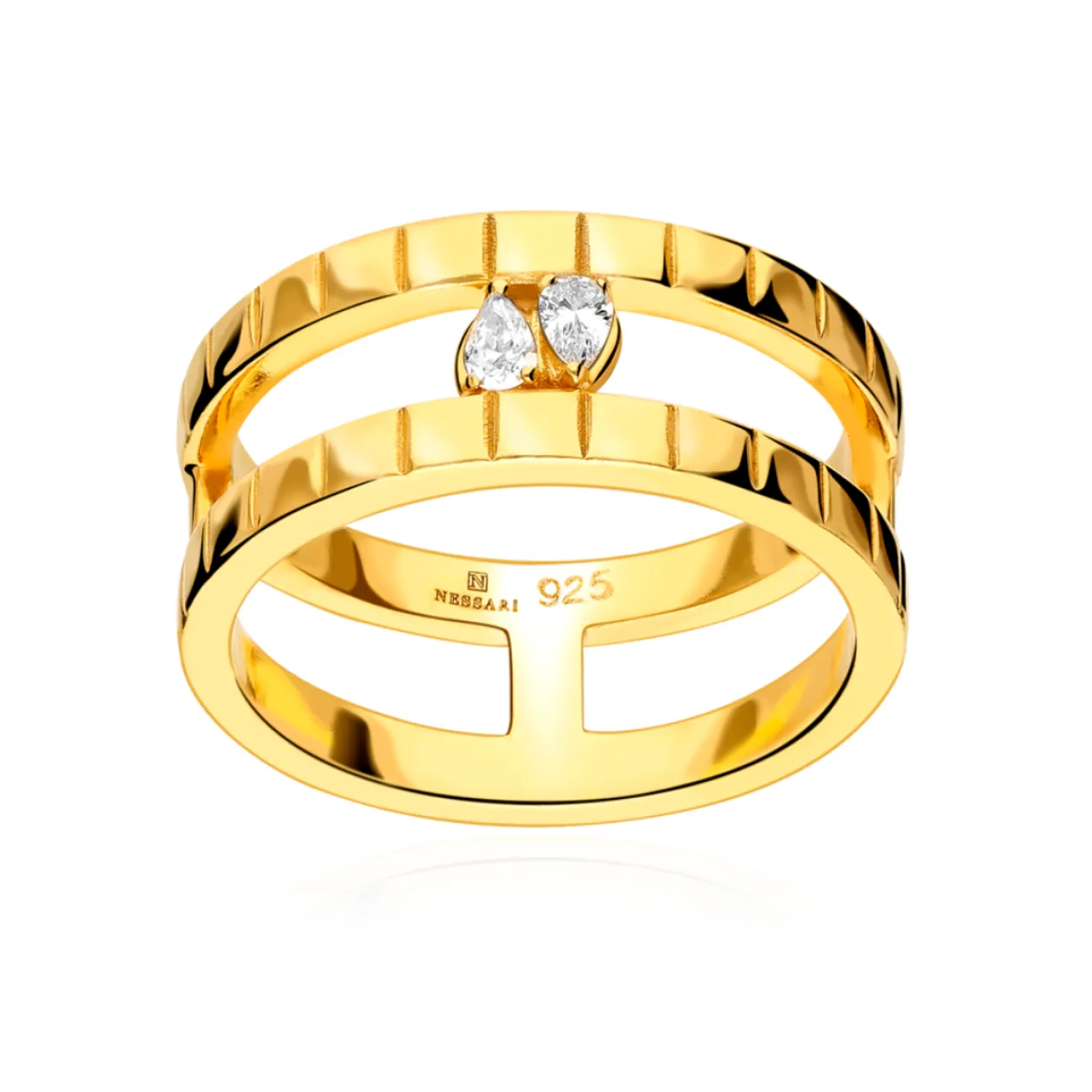 Anillo Alenha Plata de Ley / Recubrimiento oro 18K