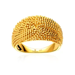 Anillo Anat Plata de Ley / Recubrimiento oro 18K