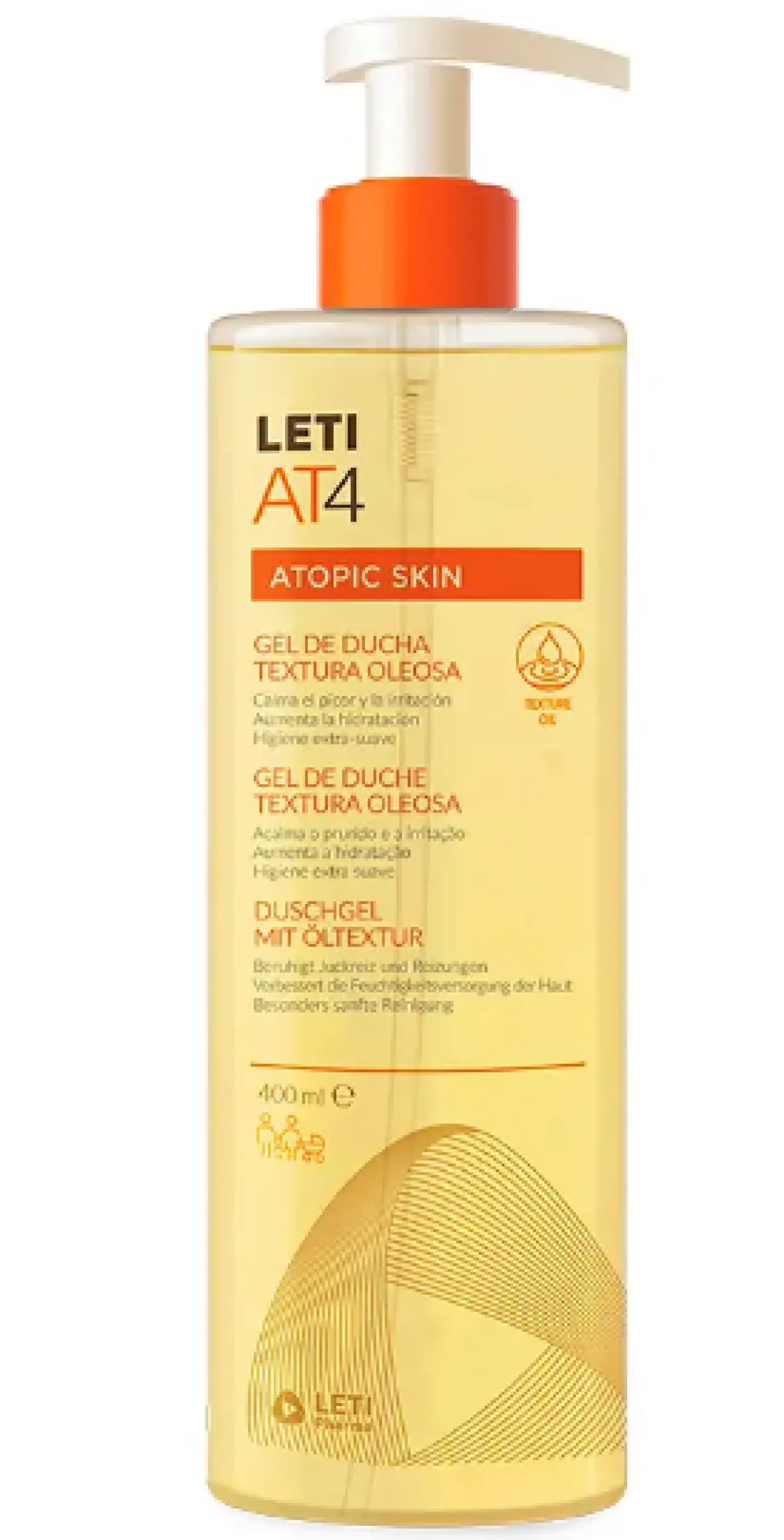 AT4 Atopic Skin Gel de Ducha Textura Oleosa