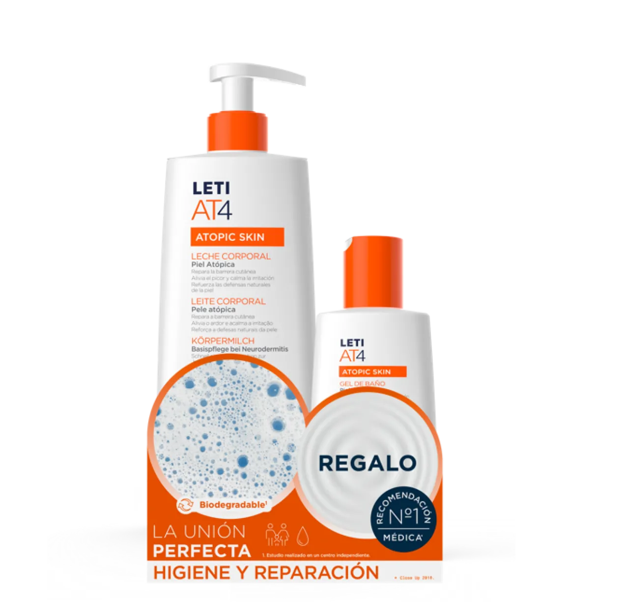 AT4 Leche Corporal + Gel regalo
