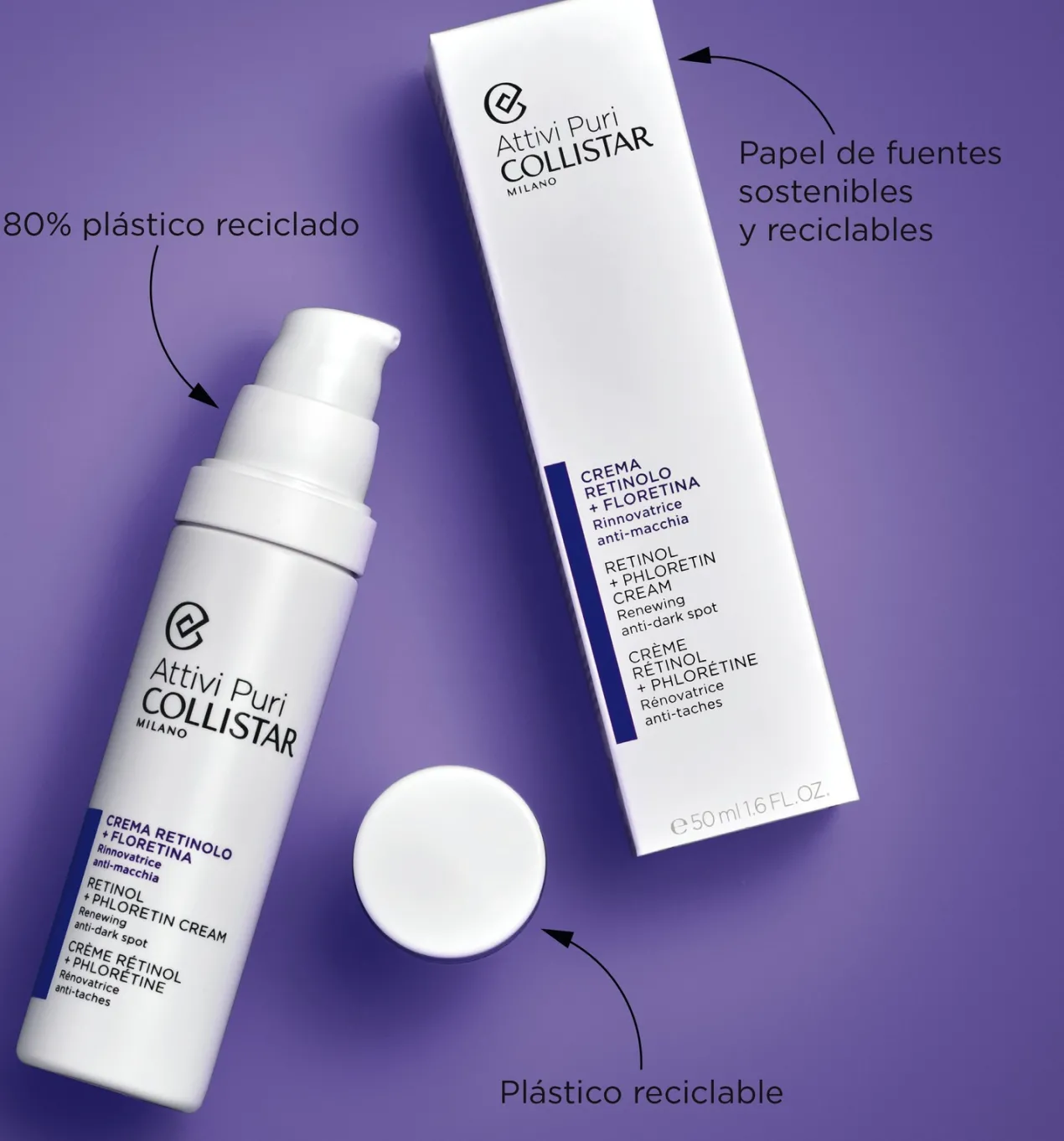 Attivi Puri Crema Retinol + Floretina Antimanchas