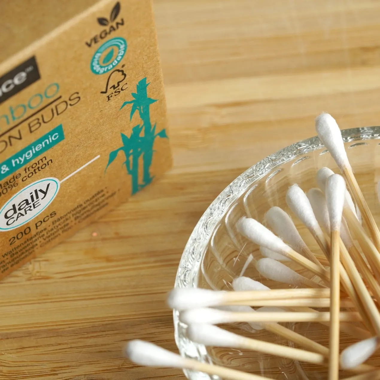 Bamboo Cotton Buds Bastoncillos de Algodón