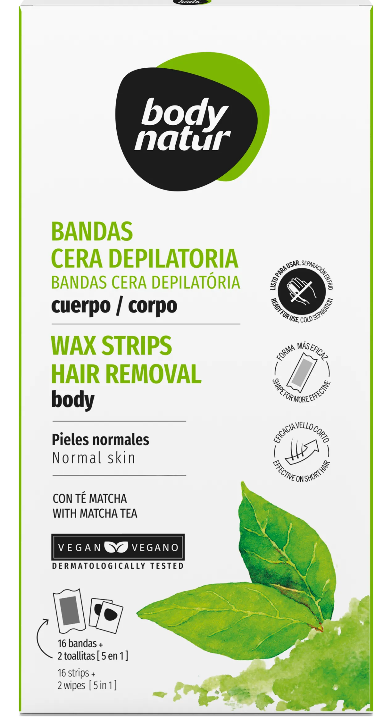 Banda Depilatoria Corporal Te Matcha
