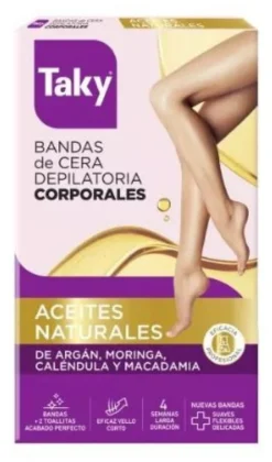 Bandas Depilatorias Corporales Aceites Naturales