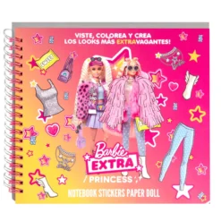 Barbie™ / Princess Notebook Stickers Paper Doll Cuaderno