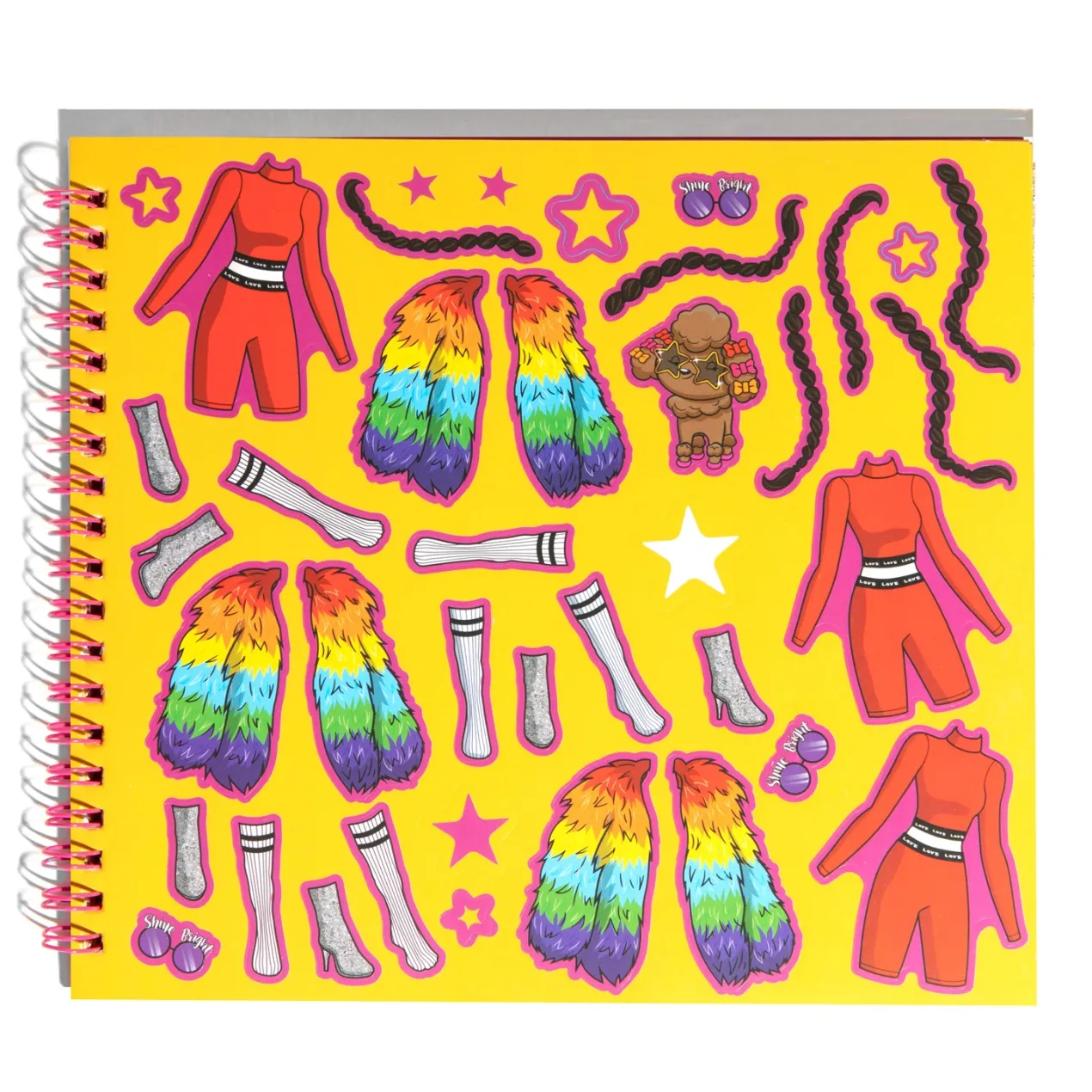 Barbie™ / Princess Notebook Stickers Paper Doll Cuaderno