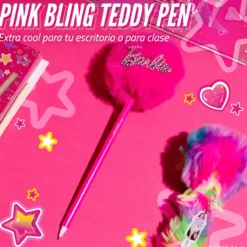 Barbie™ / Princess Pink Bling Teddy Pen Bolígrafo