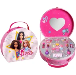 Barbie Maletín Redondo de Maquillaje Infantil