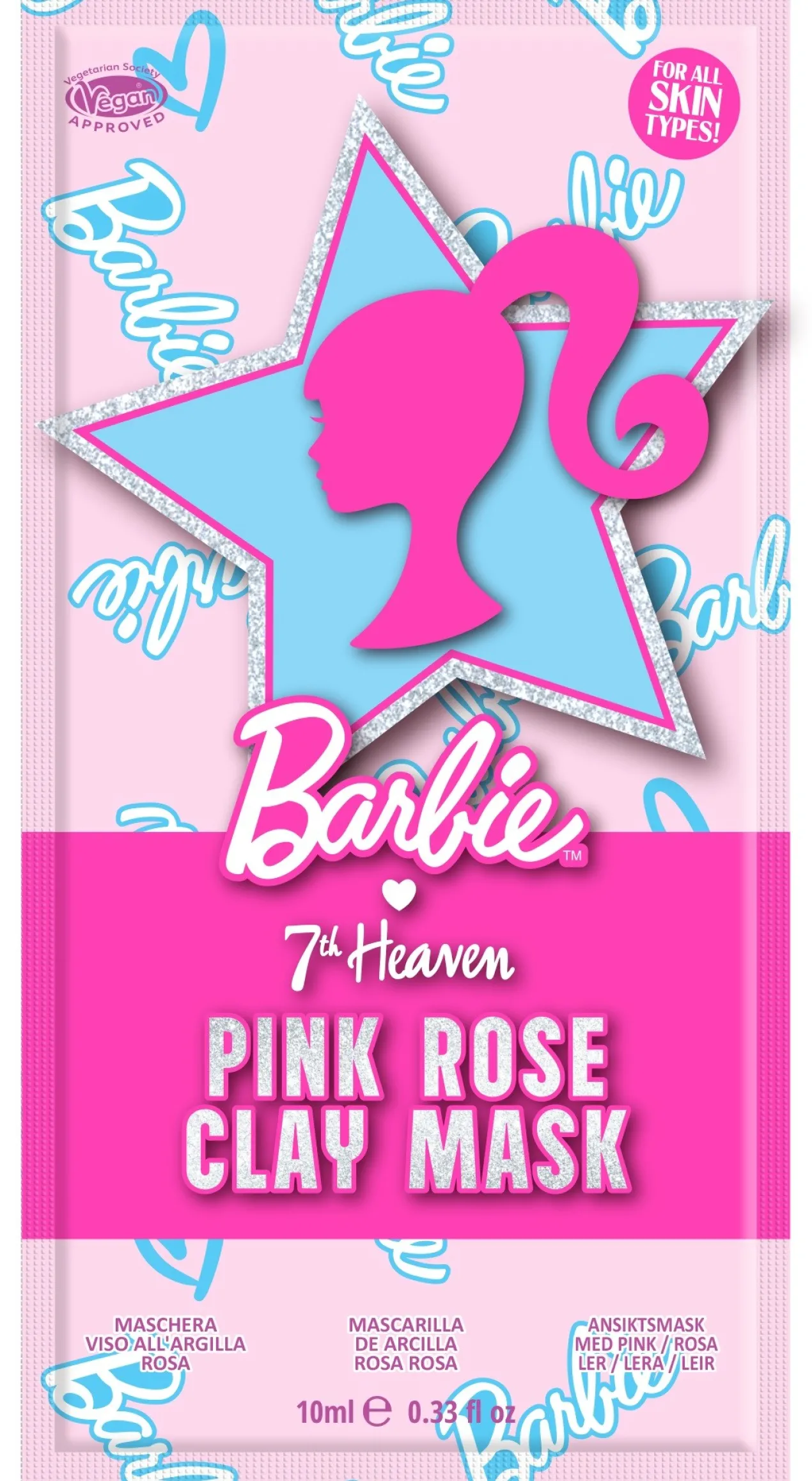 Barbie Mascarilla Facial de Arcilla Rosa