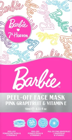 Barbie Peel-Off Face Mask Mascarilla Facial con Pomelo Rosa y Vitamina E