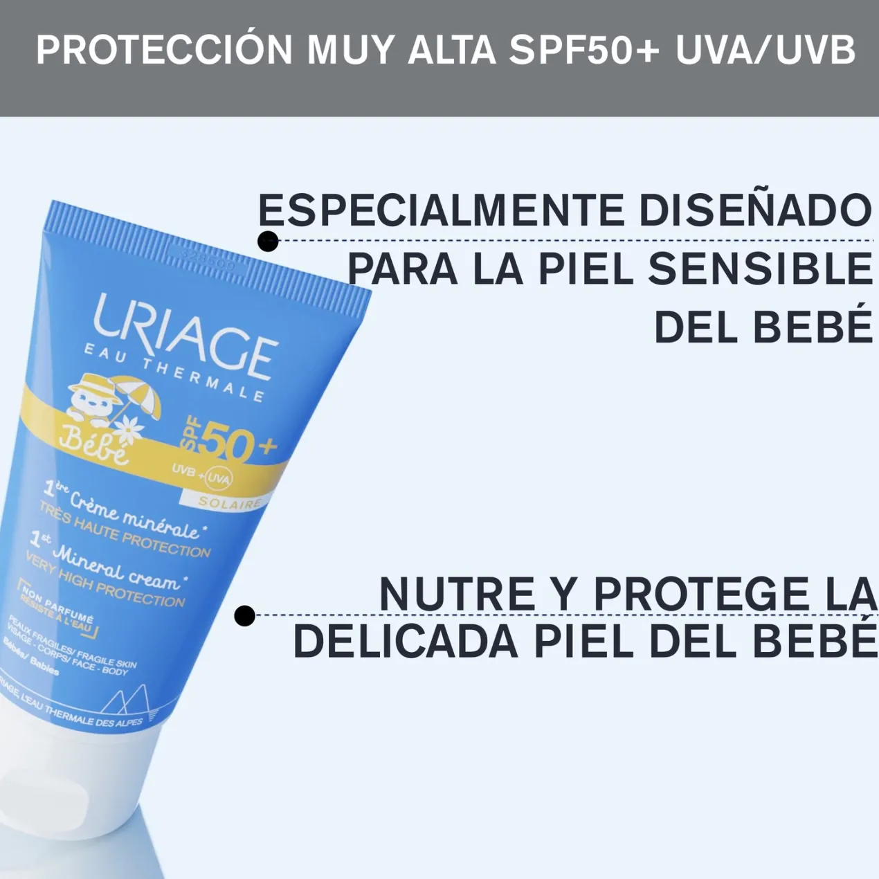 Bébe 1ª Crema Mineral SPF50+