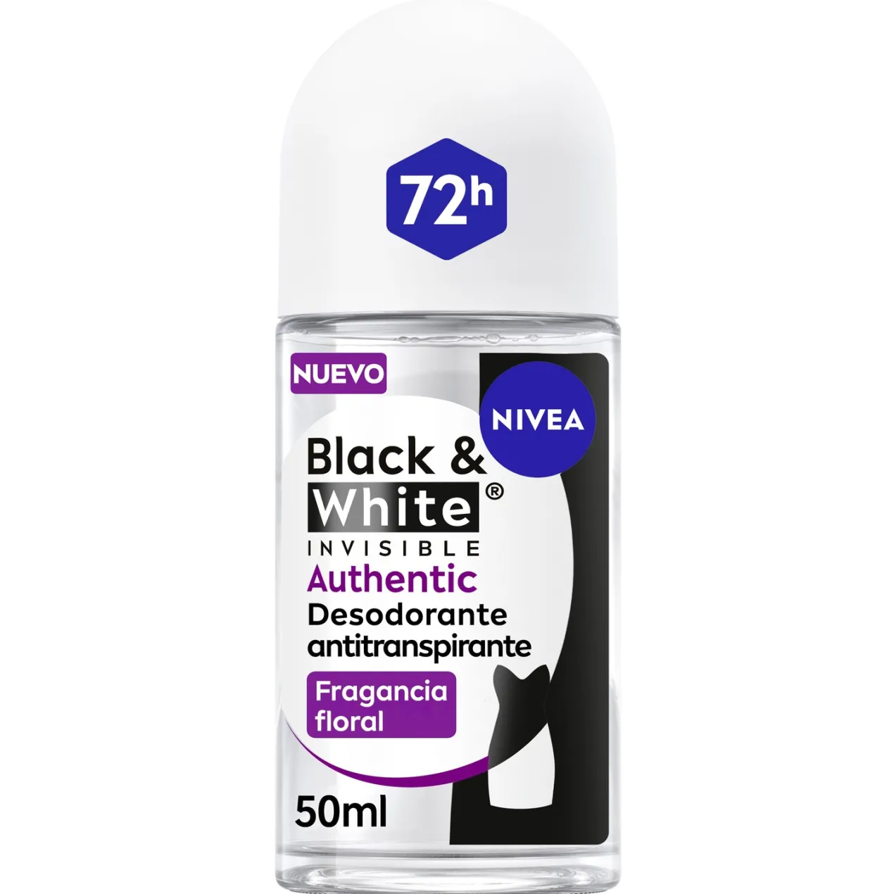 Black & White Authentic Roll on Desodorante Para Mujer
