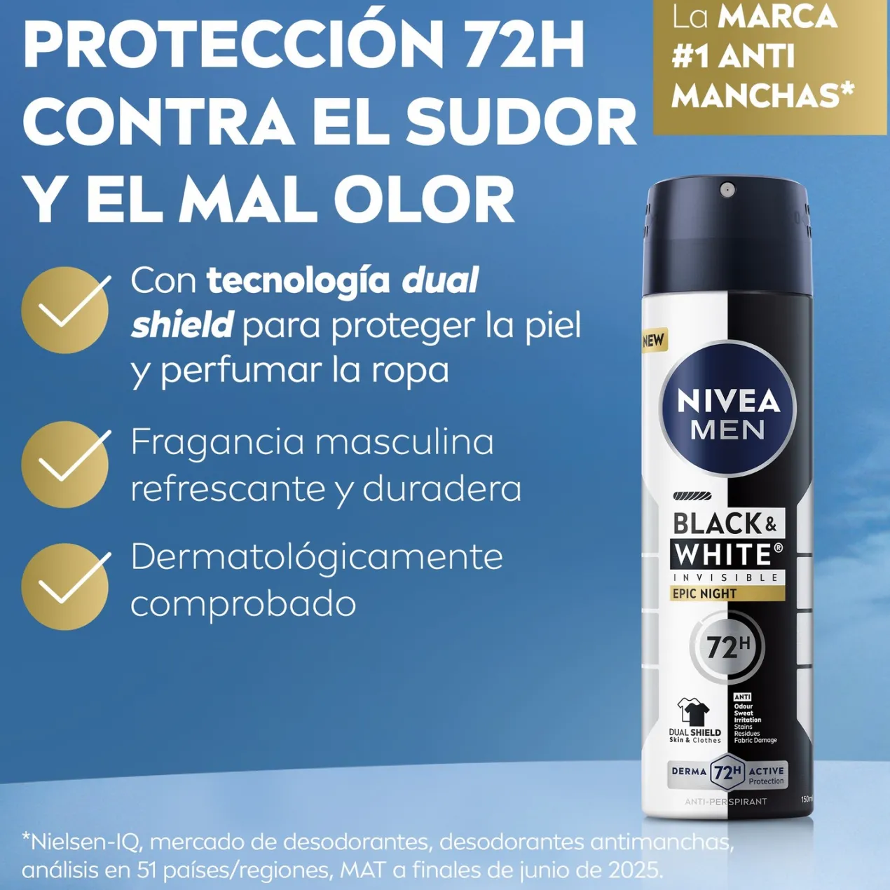 Black & White Epic Night Spray Desodorante Para Hombre