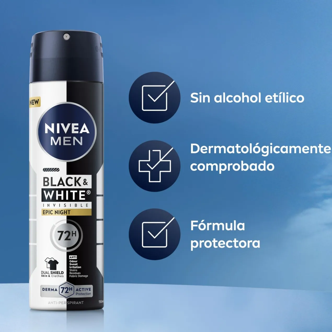 Black & White Epic Night Spray Desodorante Para Hombre