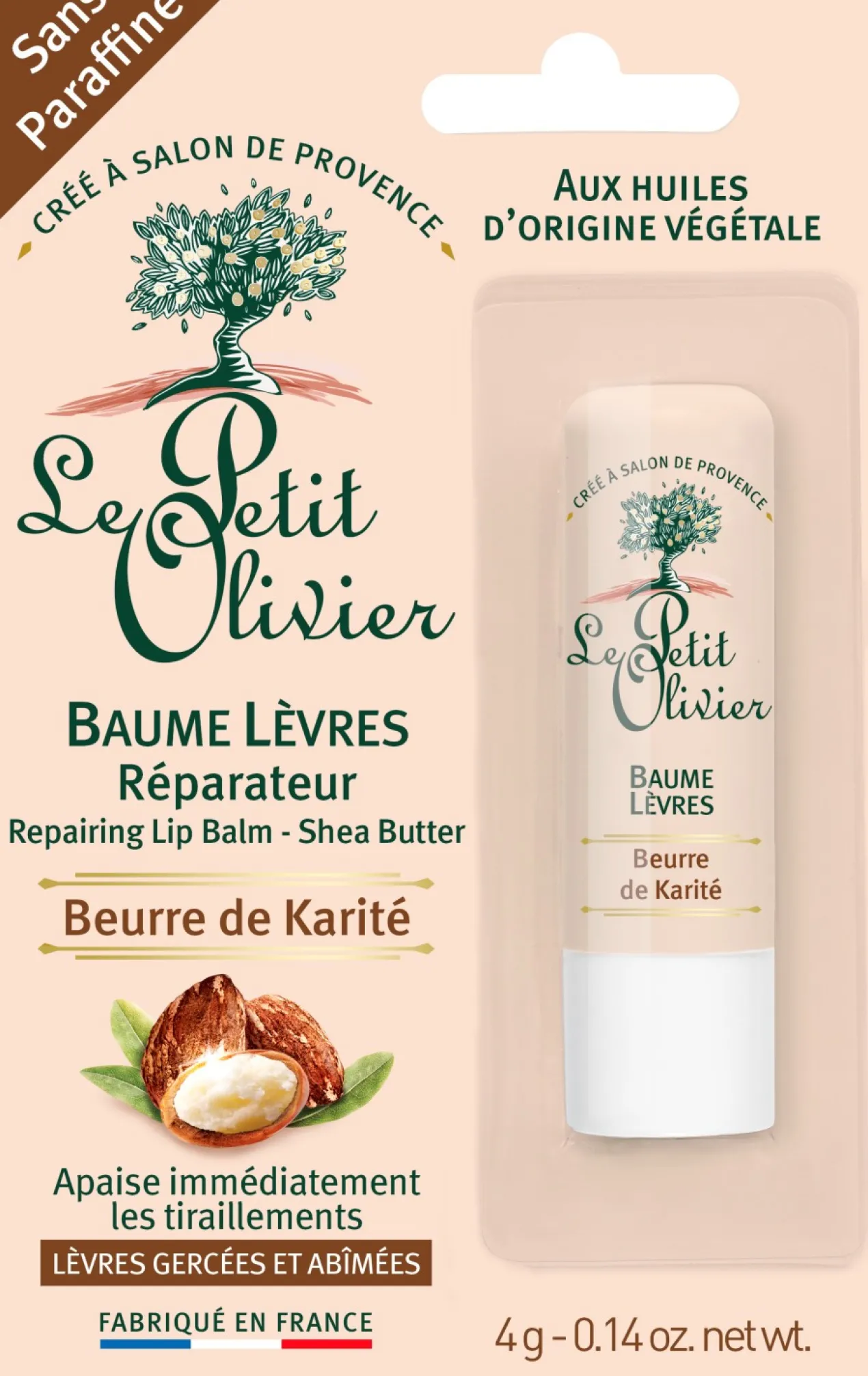 Bálsamo Labial Reparador con Manteca de Karité