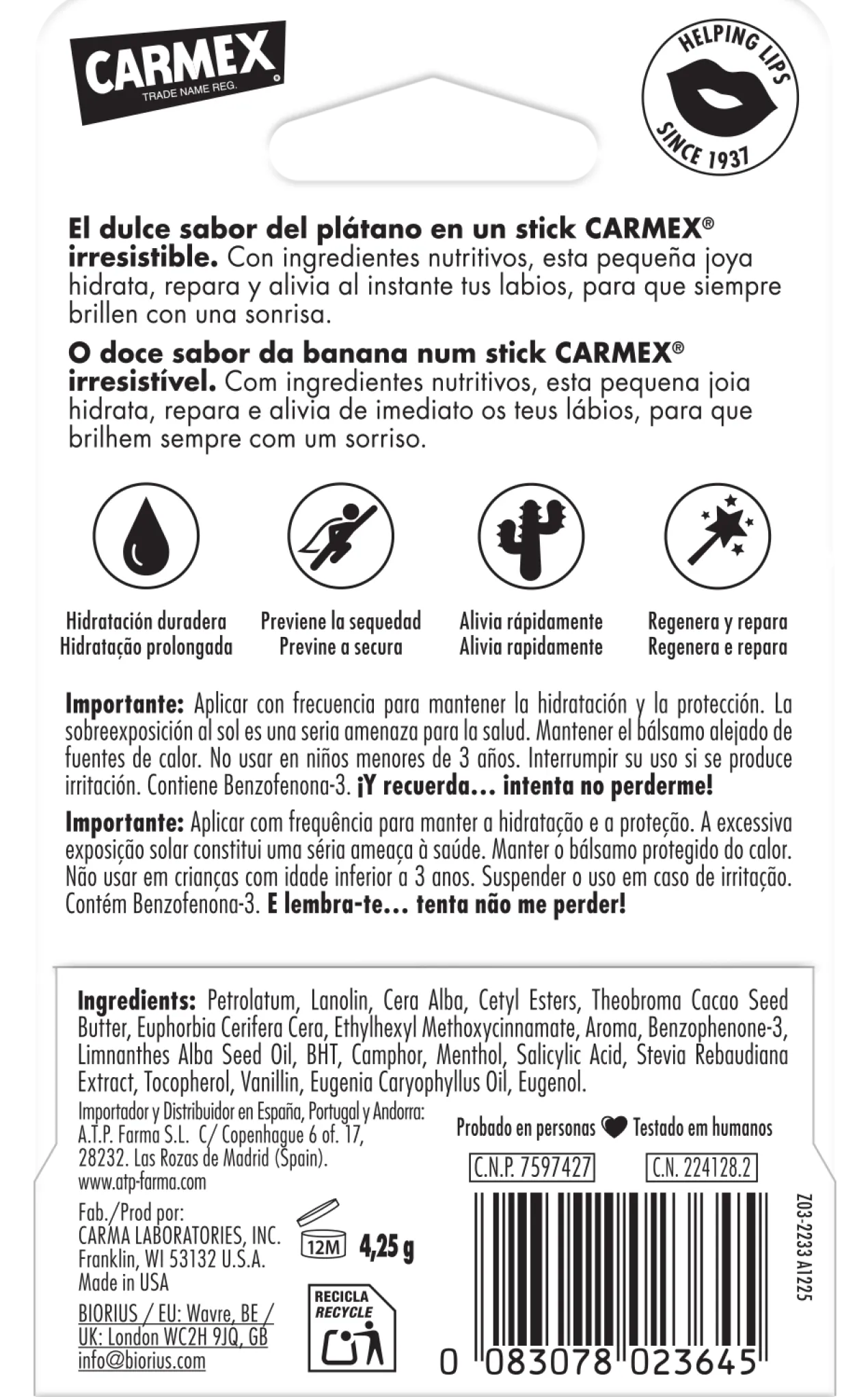 Bálsamo Plátano SPF15