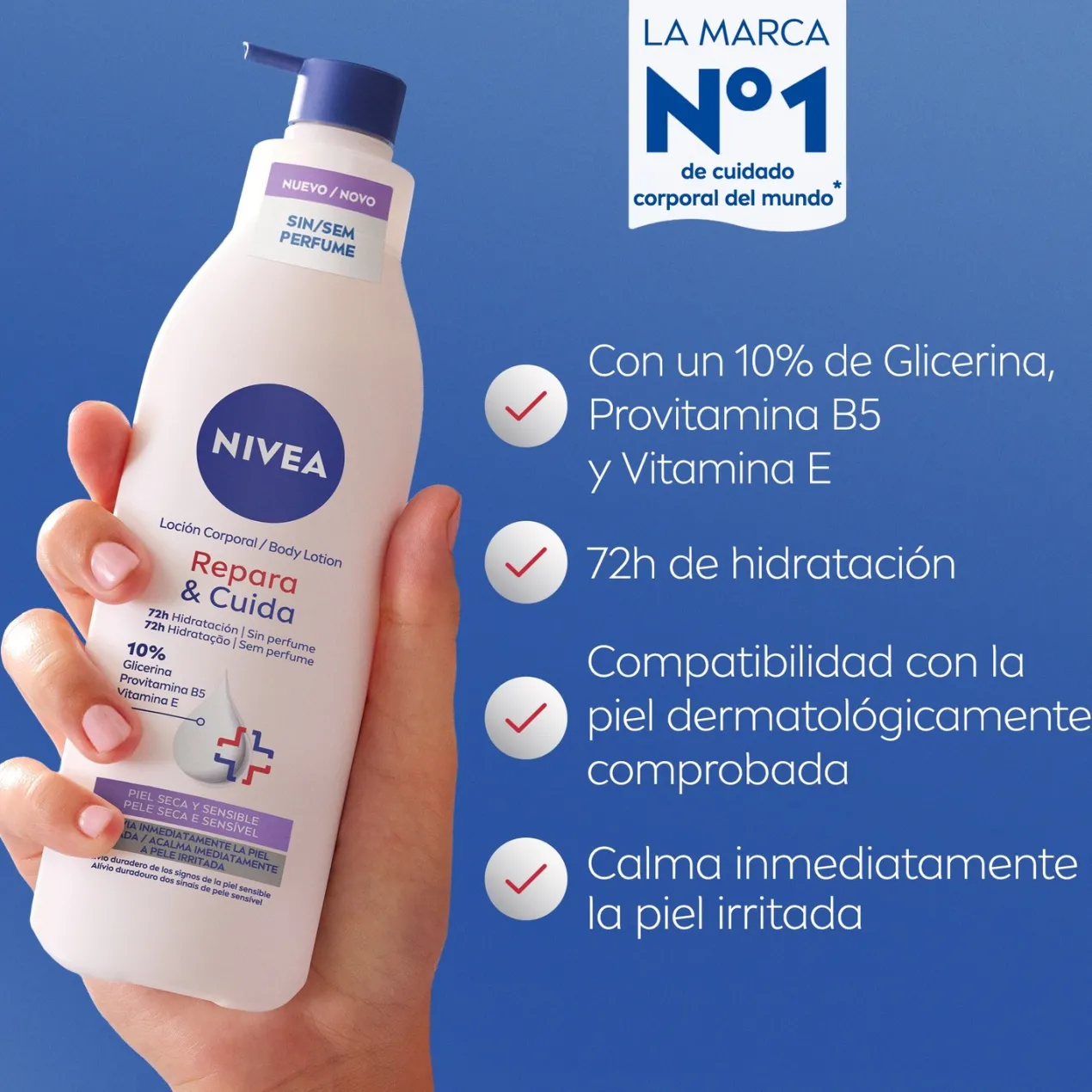 Body Milk Repara & Cuida Loción Corporal Hidratante