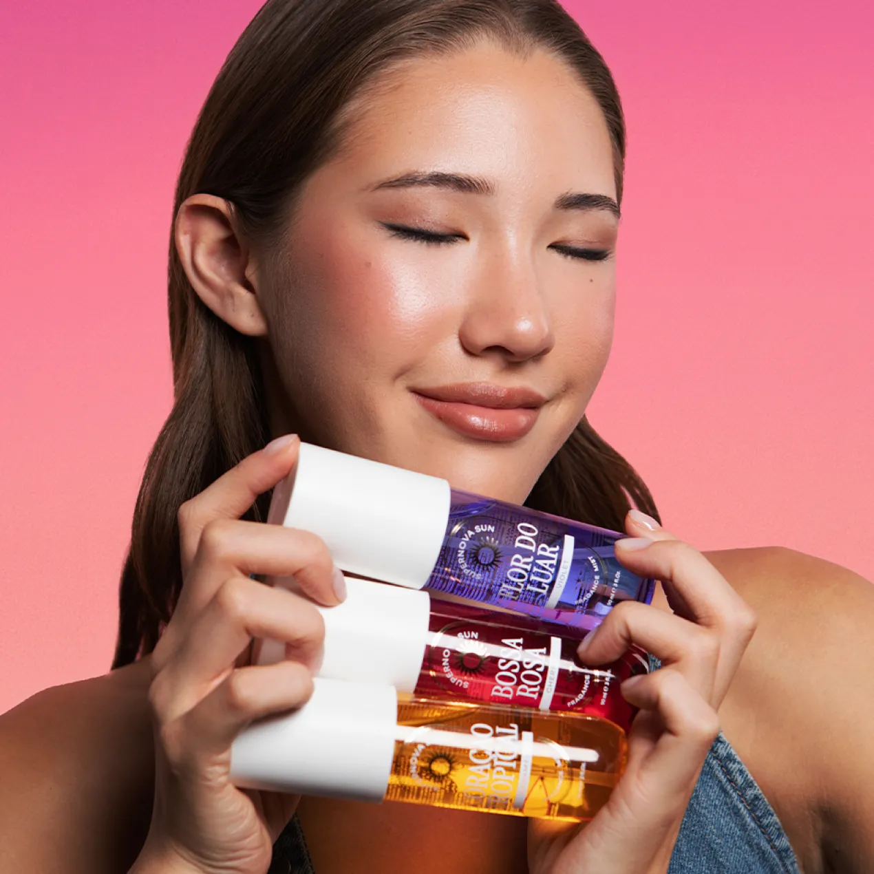 Body Mist Perfumado Coração Tropical Caramel