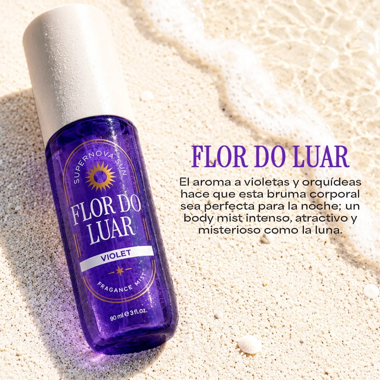 Body Mist Perfumado Flor Do Luar Violet