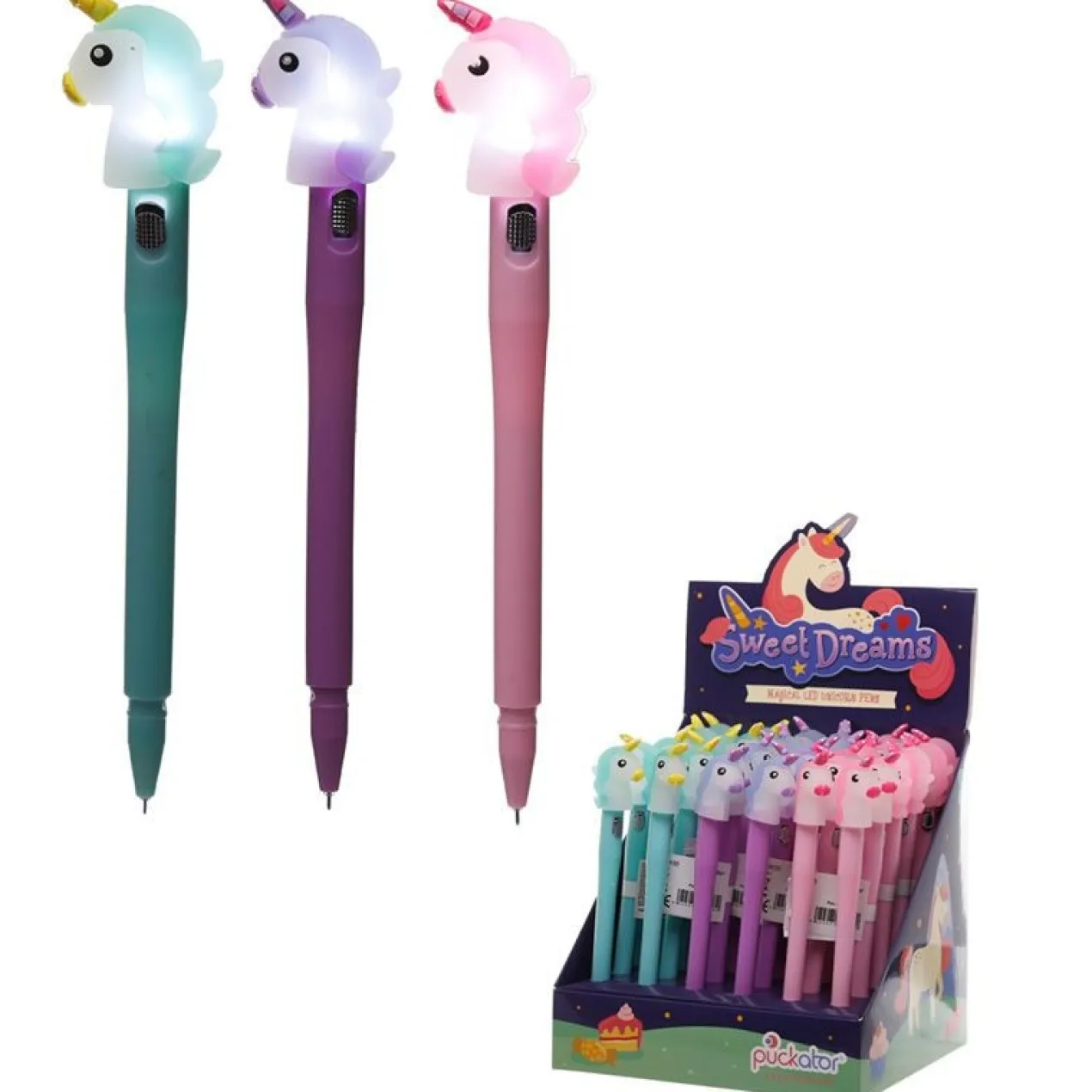 Bolígrafo Unicornio con Led