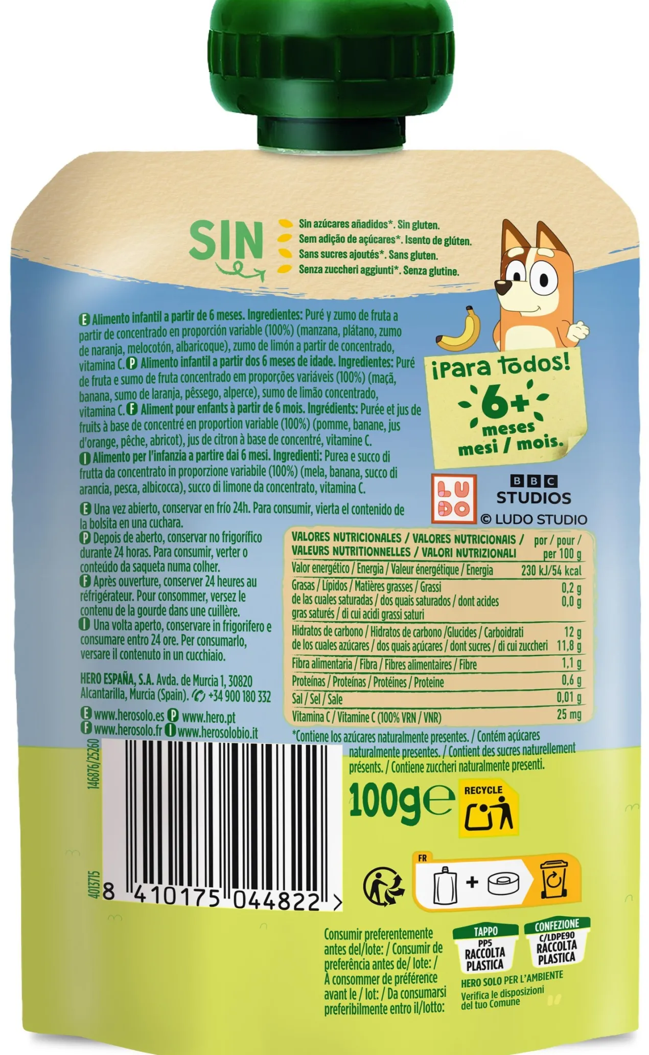 Bolsita Mi Fruta Mediterráneo Hero Nanos