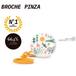Broche Pinza Cadenita Redondo