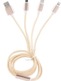 Cable USB 3 en 1 MICRO USB-T C