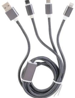 Cable USB 3 en 1 MICRO USB-T C