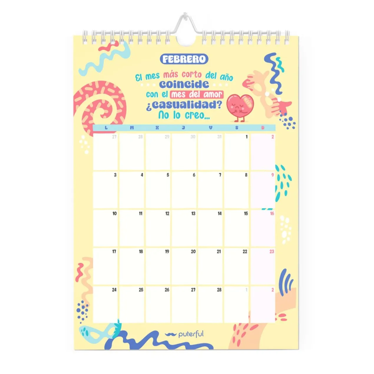 Calendario de Pared 2025 - Una Lloradita y a Seguir