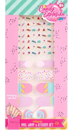 Candy Explosion Nail Stickers Creation