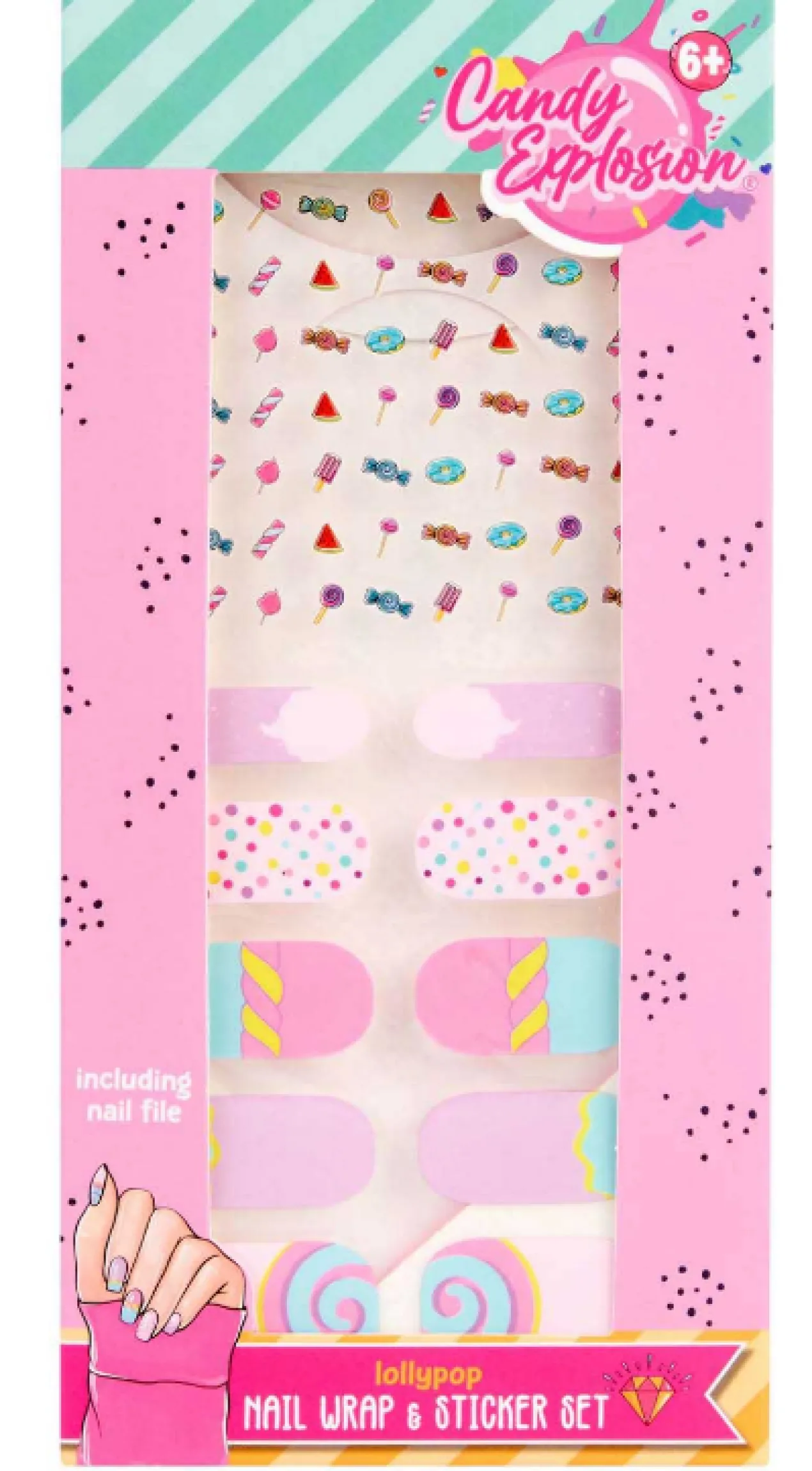 Candy Explosion Nail Stickers Creation