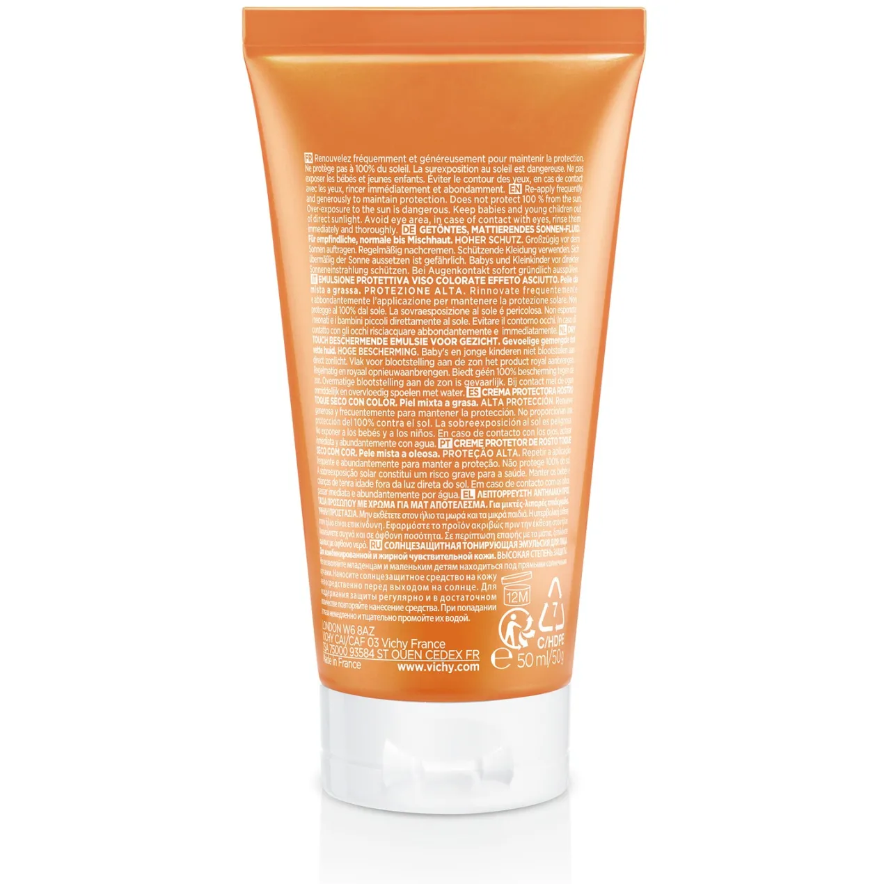 Capital Soleil Fluido Protector con Color Tacto Seco SPF50
