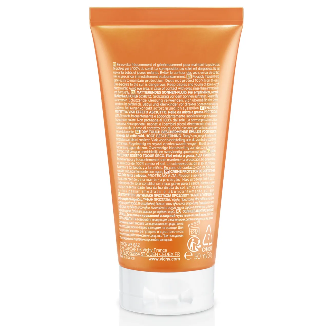 Capital Soleil SPF50 Emulsión Facial Acabado Seco