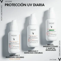 Capital Soleil UV Clear SPF50 Fluido Anti Imperfecciones