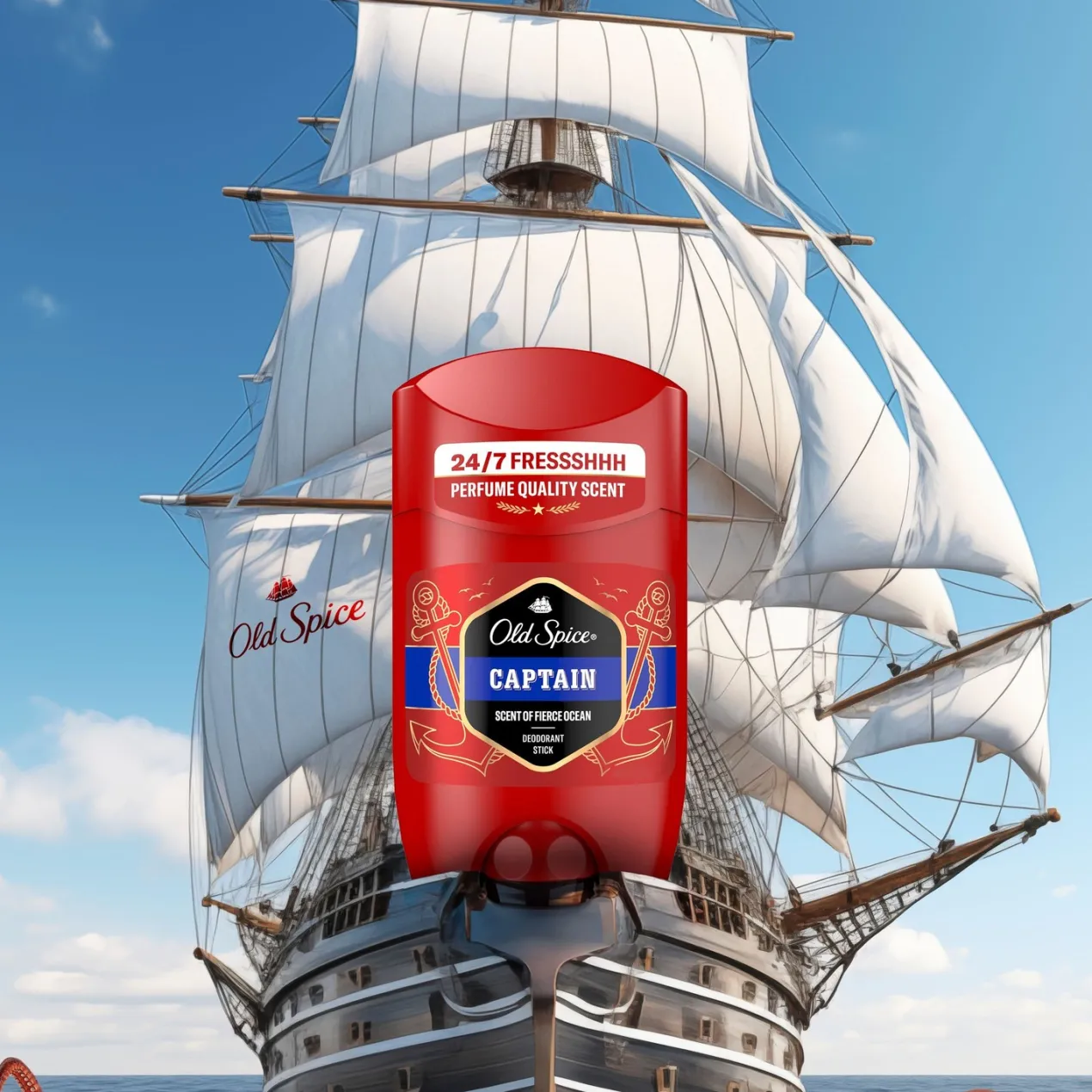Captain Desodorante en Barra para Hombres