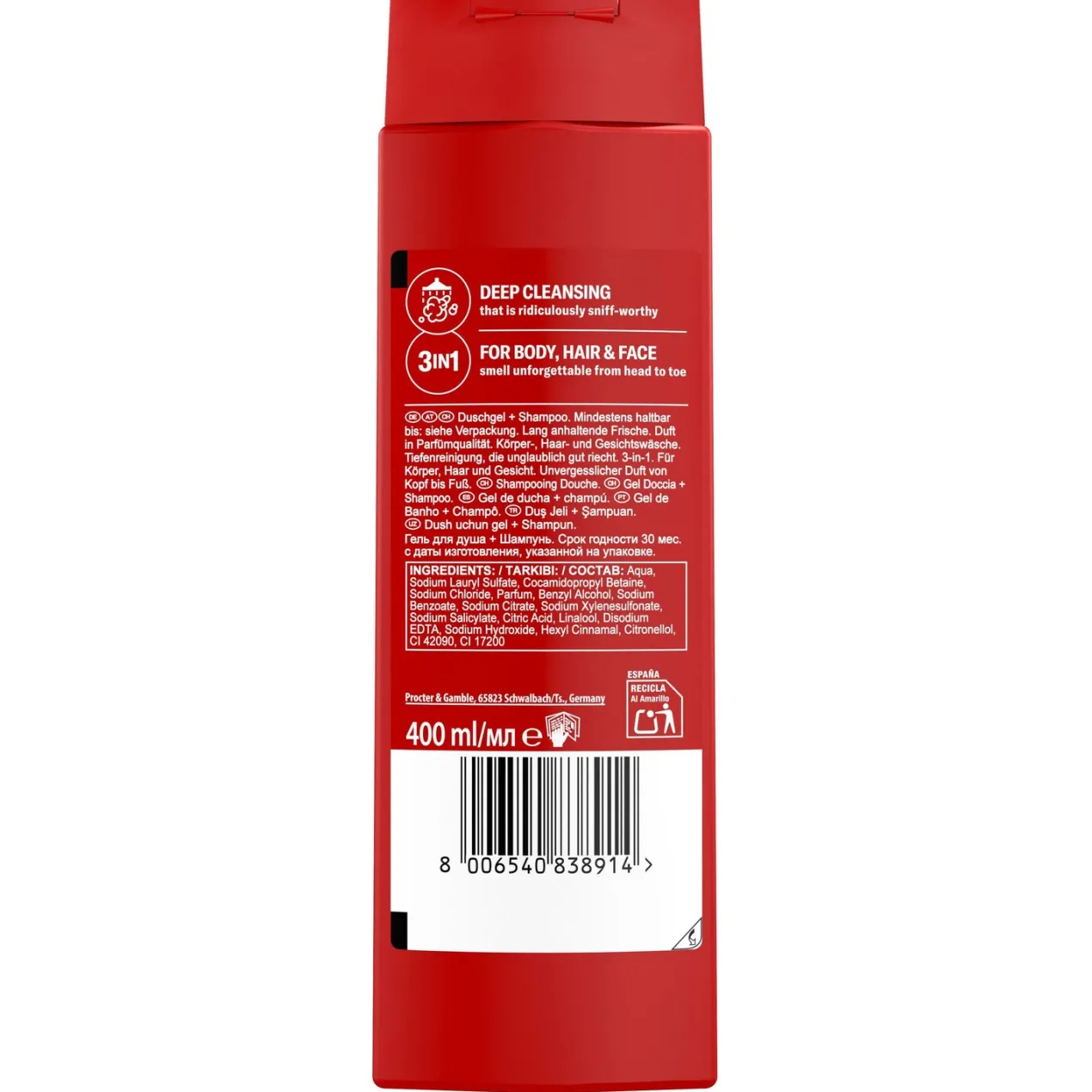 Captain Gel Ducha-Champú 3 en 1
